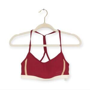 NWT Johnny Was Calme Red Endurance Cross Back Bra Size L